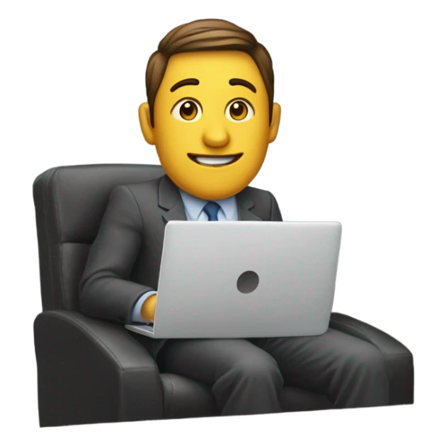 split person half working at an office and the other half working remot sticker