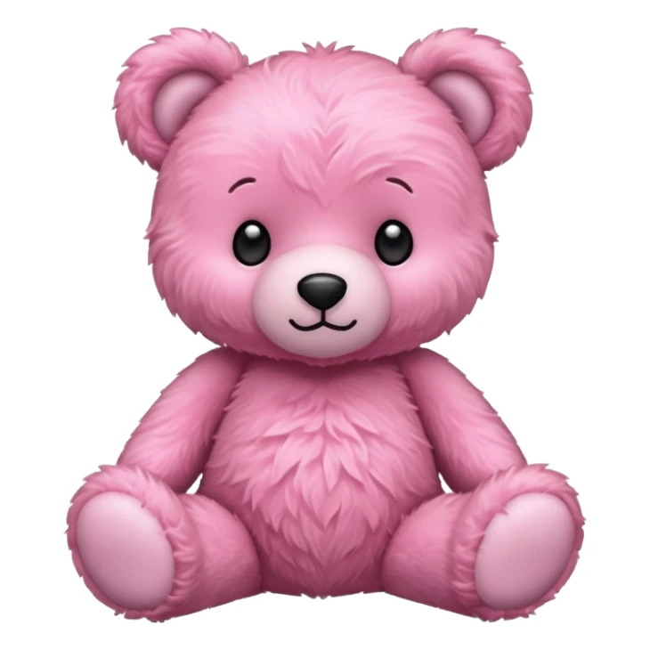 Cœur rose est un ours en peluche sticker