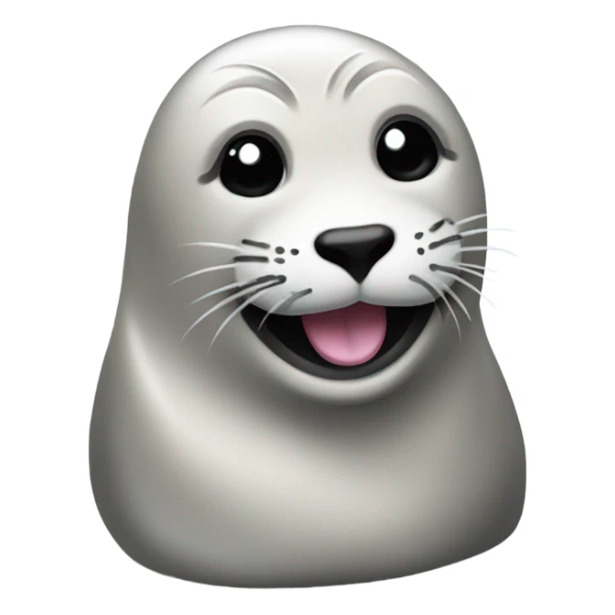 Seal posing with chrome sticker