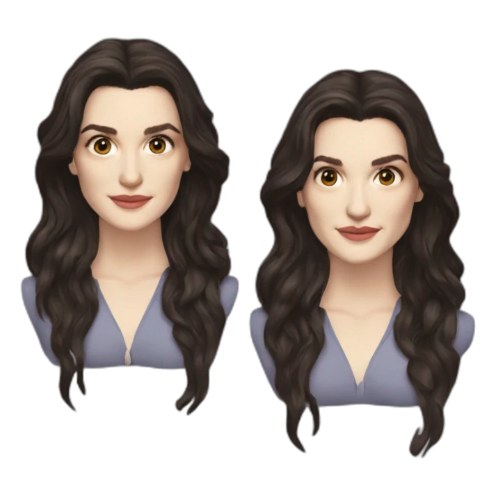 rachel weisz long hair sticker