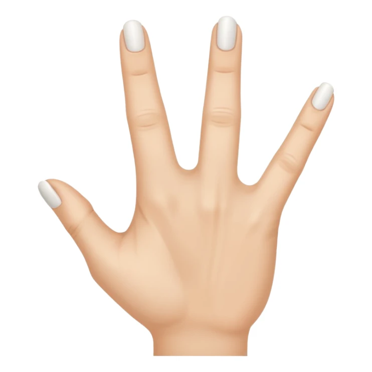 Solid White color Shh finger and hand emoji sticker