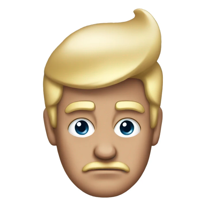 trump with the black ear sticker