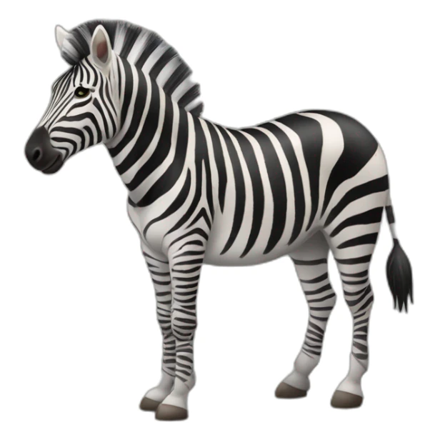 Zèbre qui mange des pattes sticker