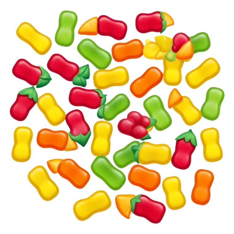 generate an emoji-style image of gushers gummy sticker