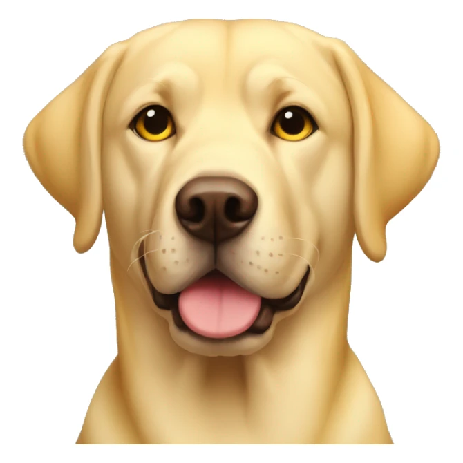 yellow lab named newman  kinda chubby  sticker
