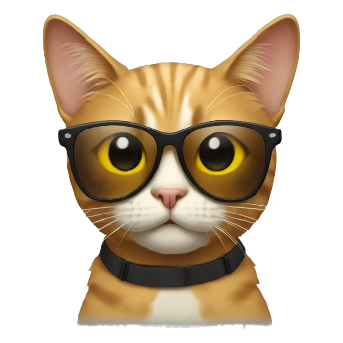 Cat with sunglasses sticker