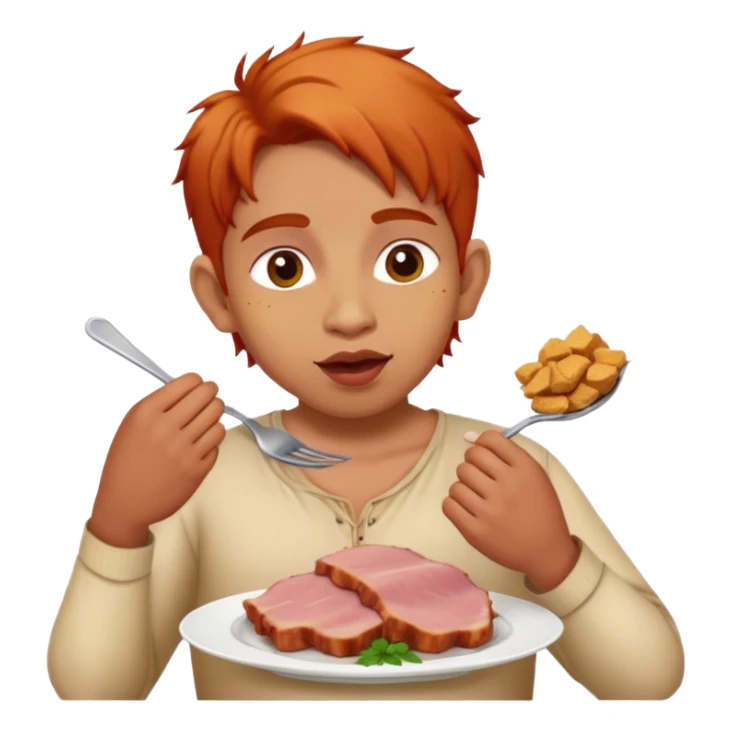 ginger indian jew eating pork sticker