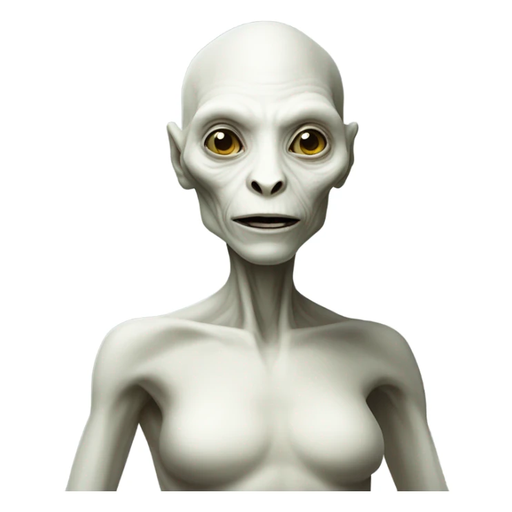 a Reptilian alien white woman, full body sticker
