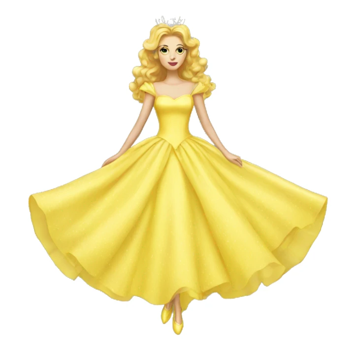 Glinda Yellow dress sticker