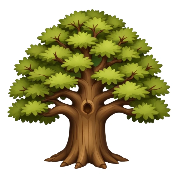 Oak tree sticker