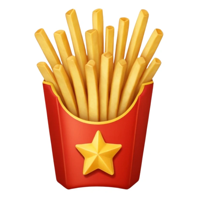 Porzione di patatine piccola, media e grande sticker