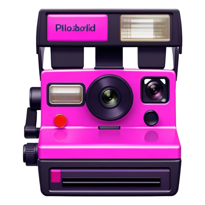 Pink, black, and purple Polaroid 637 Spice Cam camera sticker