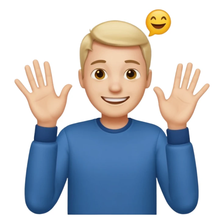 crea un emoji de un hombre cuerpo completo sticker