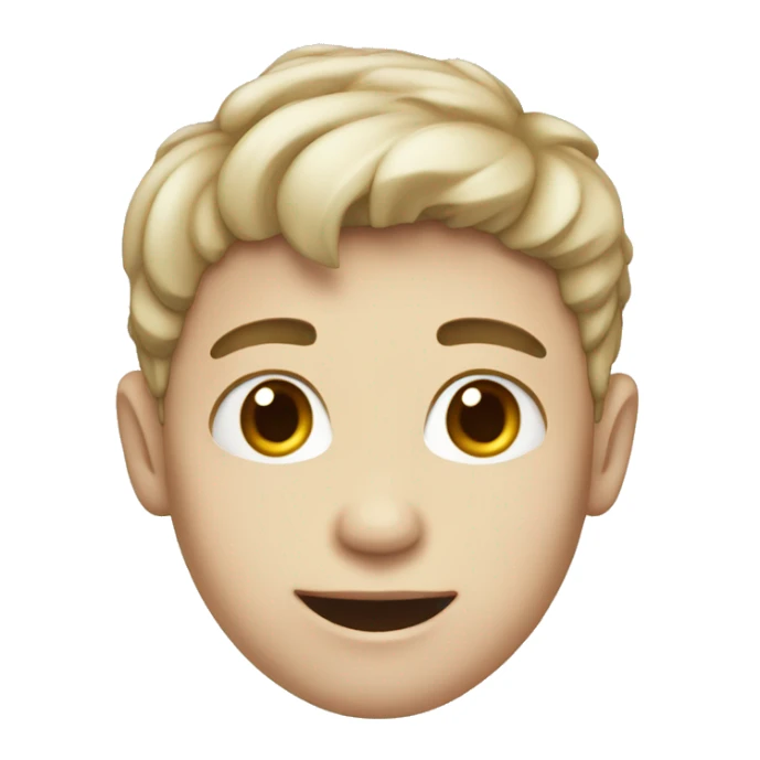  Boy white skin with gooels sticker