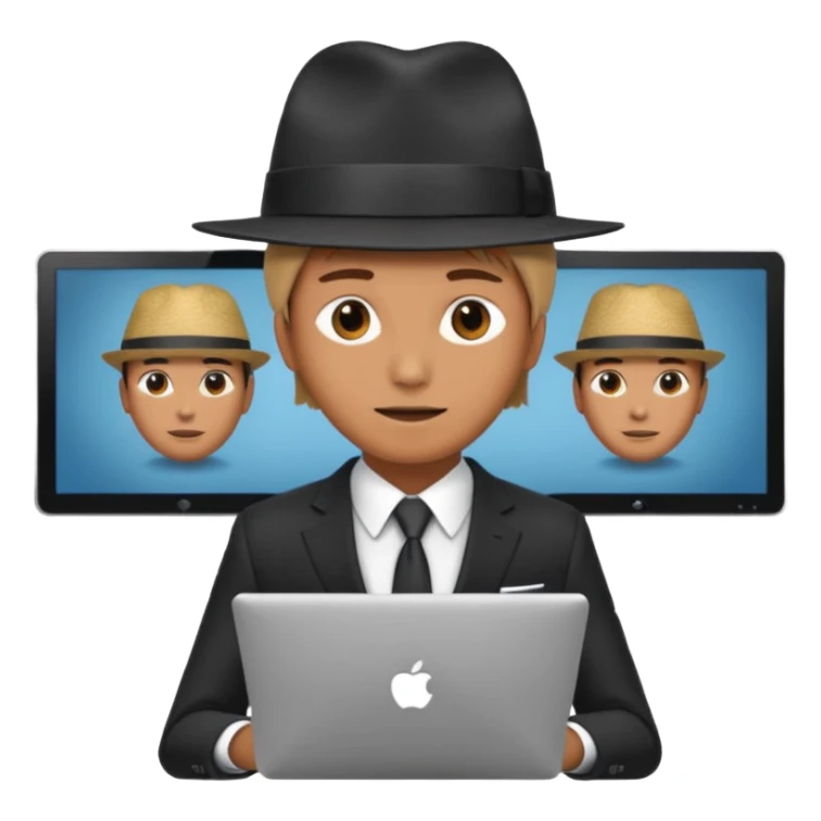  A person that has a computer screen as it head A person that has a computer screen as it’s hat and wear a suit and wears a suitand is wearing a suit sticker