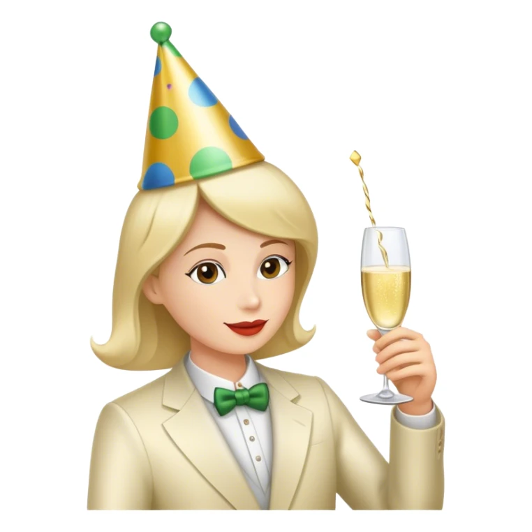 Aesthetic champagne  sticker