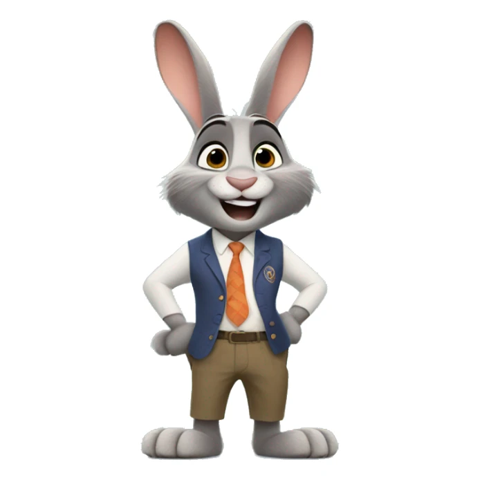 Pixar Zootopia Bunny animal Disney sticker