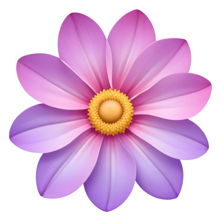 Light pink pastel purple gradients flower sticker