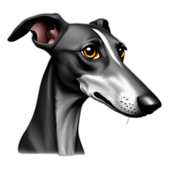 Galgo español barcino oscuro sticker