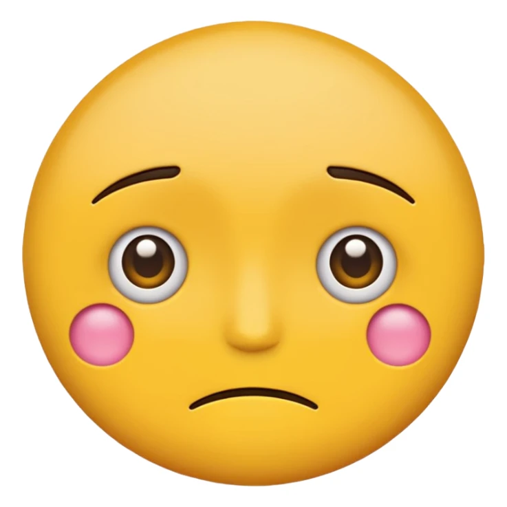 two emojis not happy stuck together no pink cheeks only two  sticker