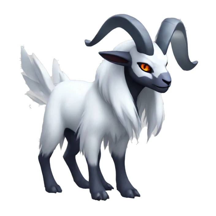Edgy Cool Absol-Goat-Pokémon Full Body sticker