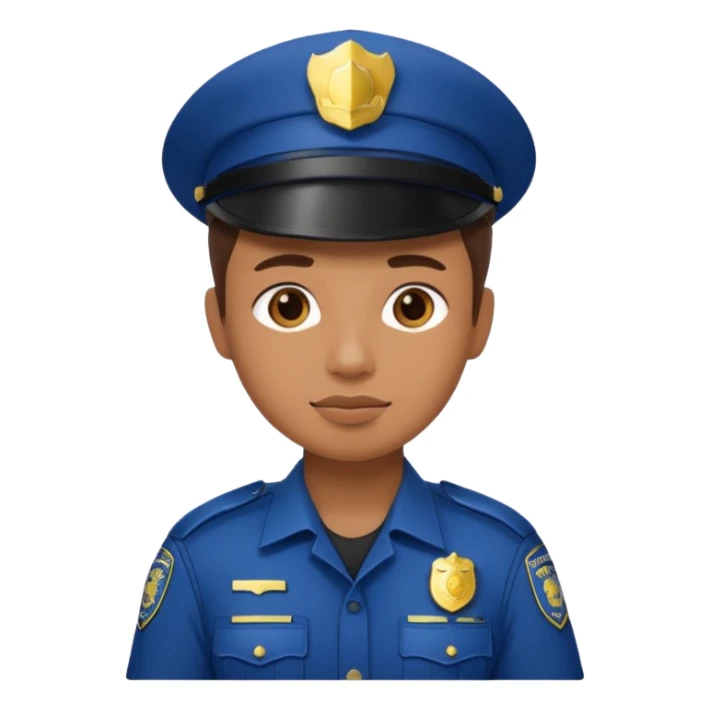 photographer with police uniform sticker