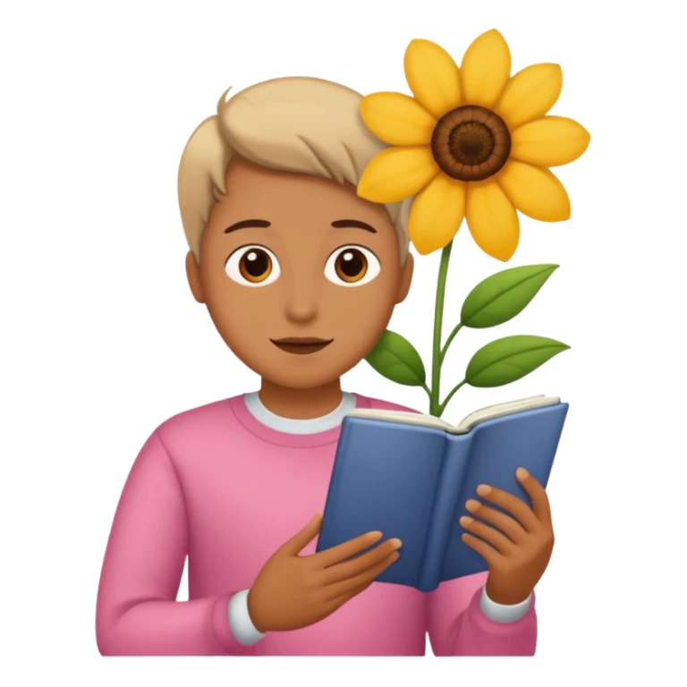 someone who's reading a panel to learn about a big tree/plant/flower sticker