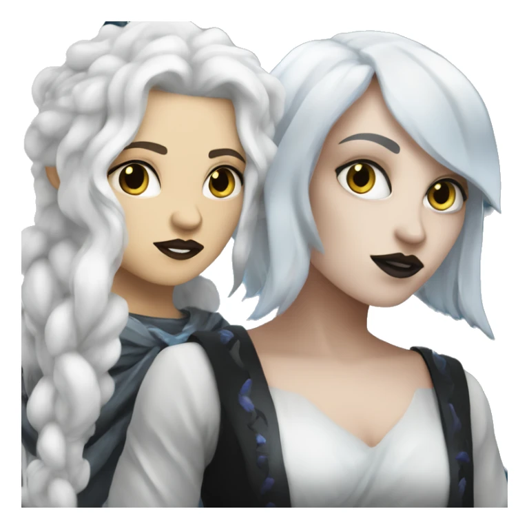 Hades white skin and Persephone white skin sticker