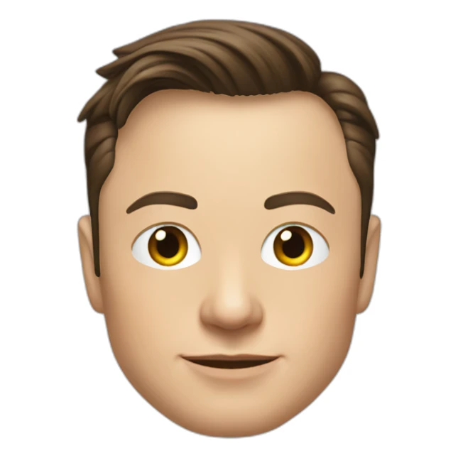 Elon Musk en un cohete sticker