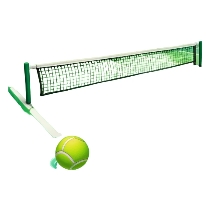 wet tennis court sticker