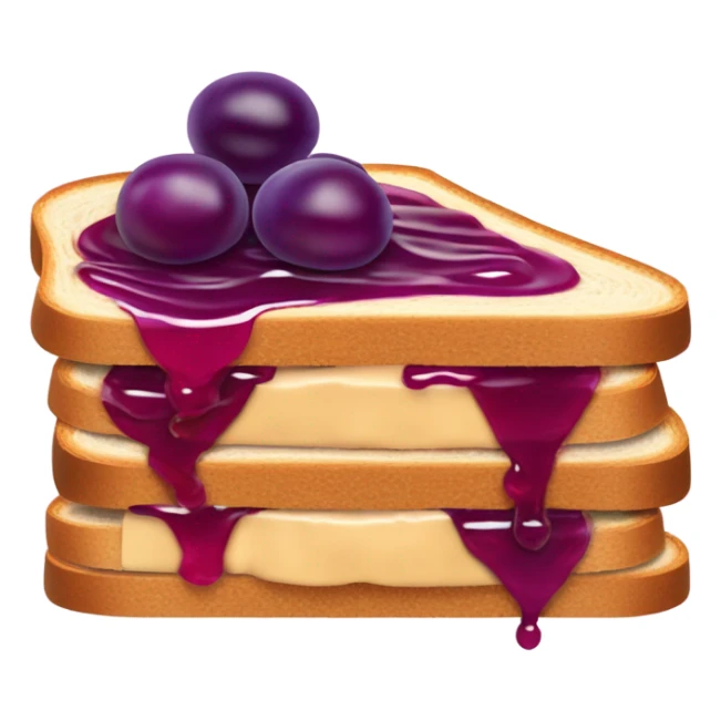 Peanut butter and jelly sandwich ￼ sticker