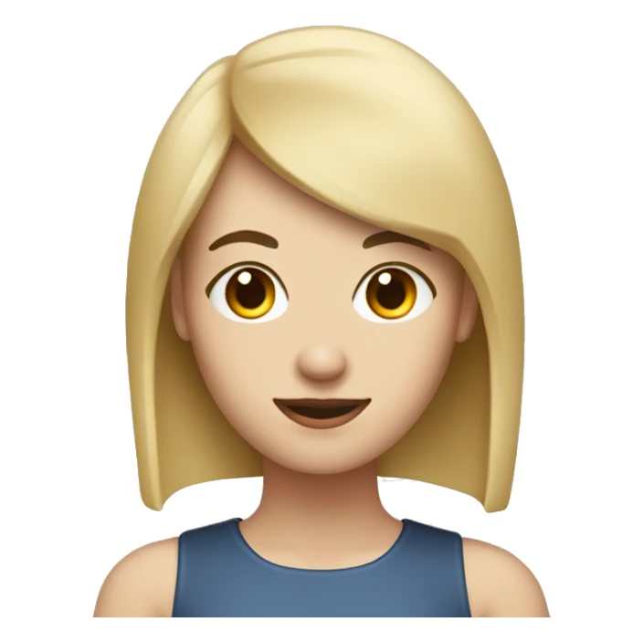 female with fair skin, dark bob and a fringe is baking sticker