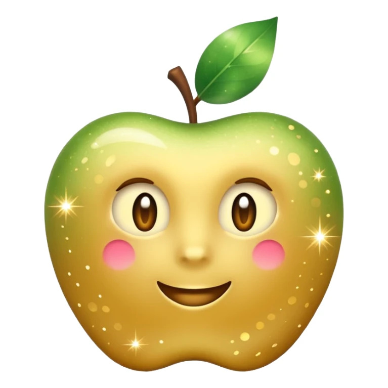 Only sparkles emoji (✨),
no face, no human, no character,
Apple iOS emoji style, simple, minimal sticker
