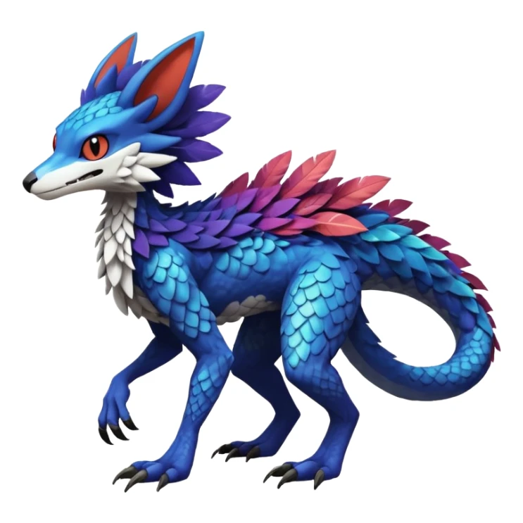  exotic Fakémon-Pokémon-Sergal-Trico-Vernid-creature sticker