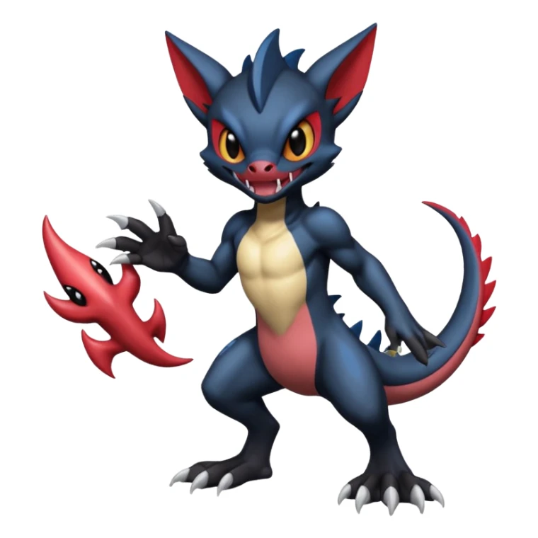 Venom-Stitch-Zekrom-Sneasel-fusion, full body sticker