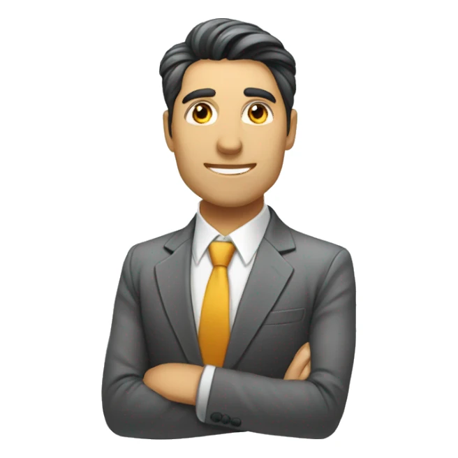 business person in erp company sticker