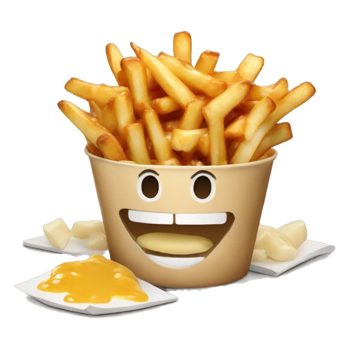 Poutine qui mange une poutine sticker