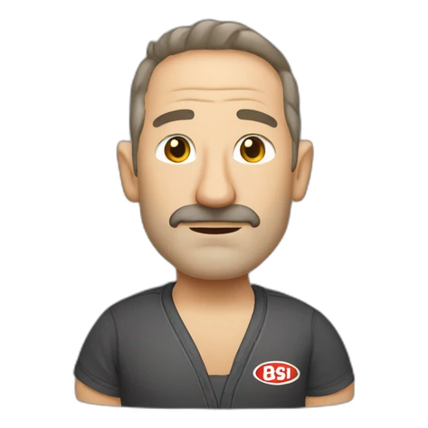 Middle-aged craft beer loving bjj practioner sticker