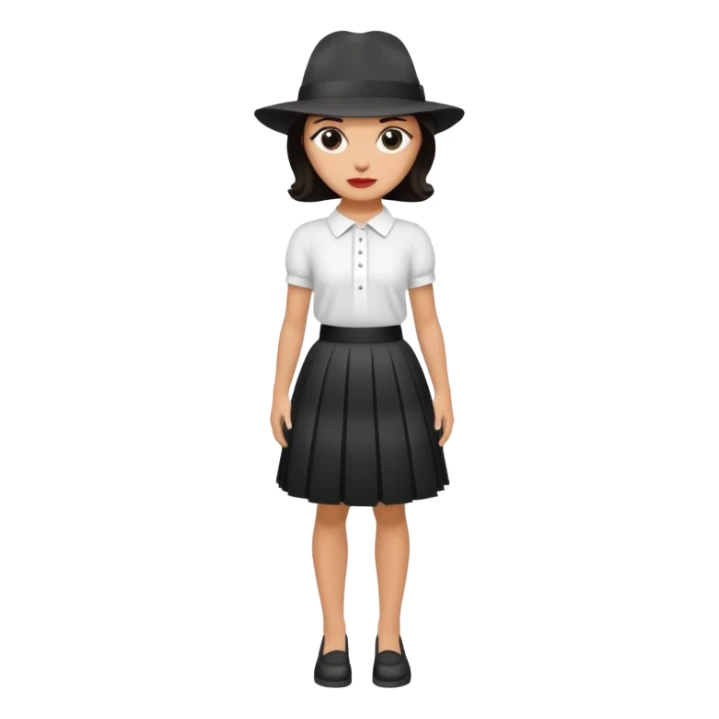 berger autralien noir et blanc avec une jupe sticker