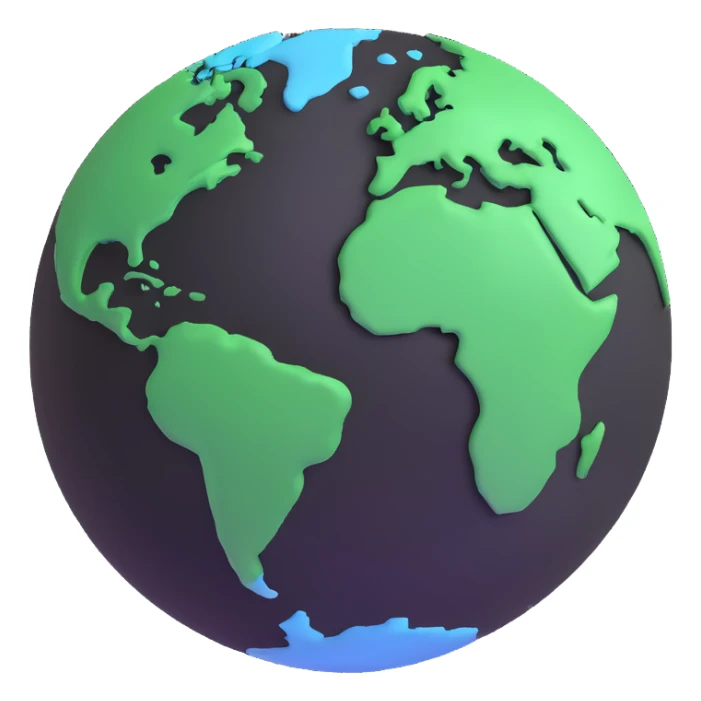 A single green leaf resting gently on the surface of the Earth, as seen from space. The planet is round with visible continents and clouds, and the leaf appears calm and symbolic. sticker