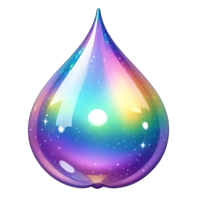 Iridescent big giant glistening glossy sparkly shiny glittery deco sticker