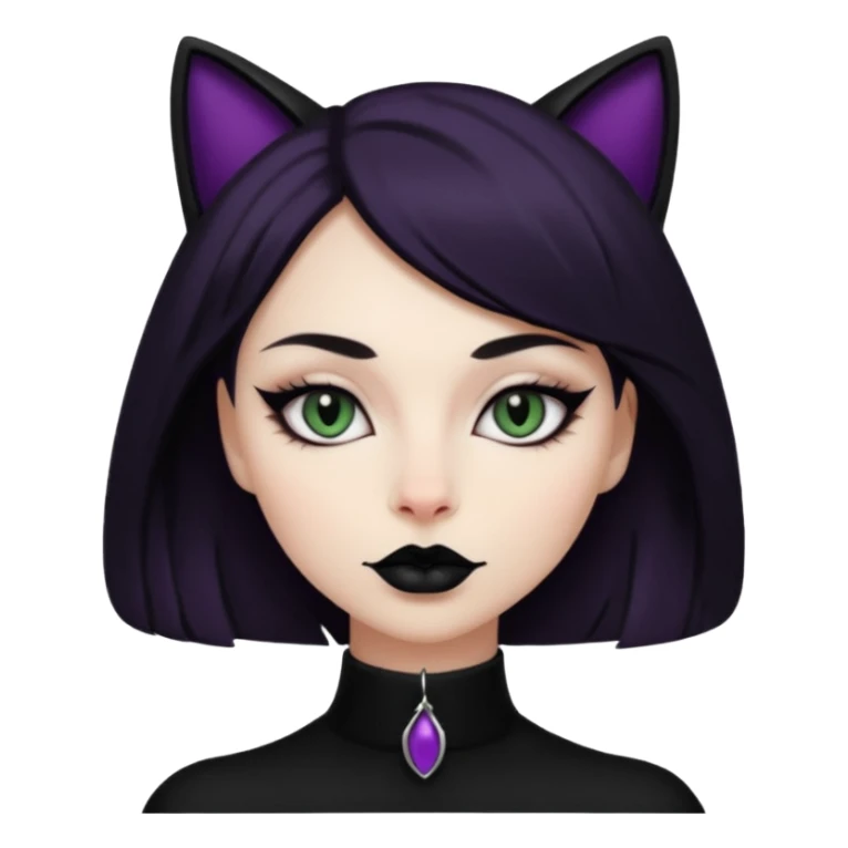 dark feminine energy woman, cat eye  sticker