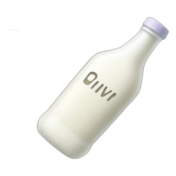 Grave with a bottle of milk sticker