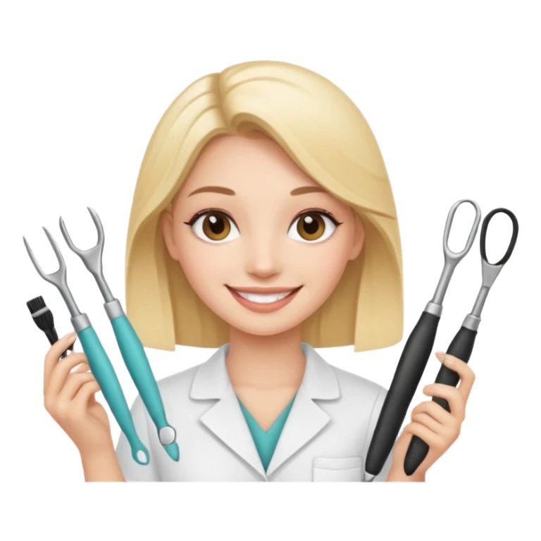 Girl being an esthetician  sticker