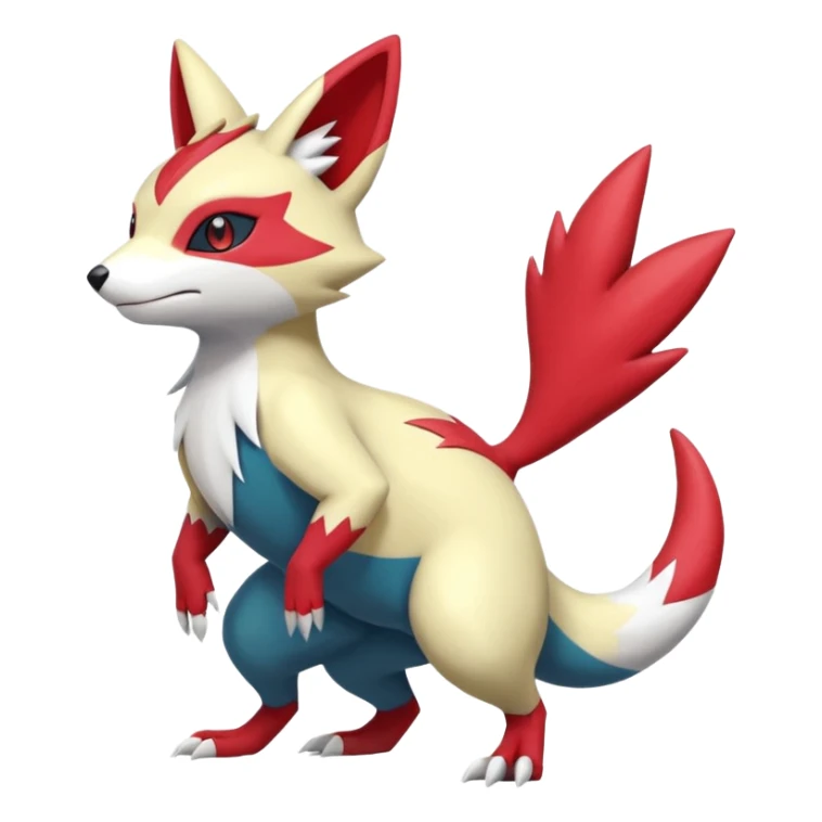 Sneasel-Dewitt-Buizel-Zangoose-hybrid-fusion, full body sticker