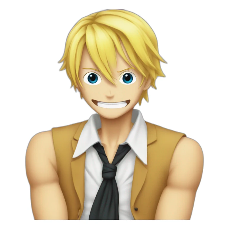 Sanji One piece avec les yeux bleus sticker