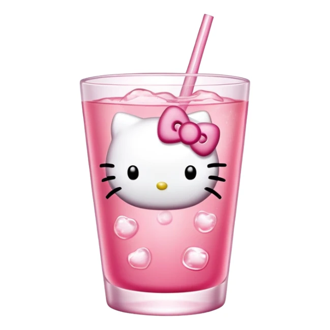 hello kitty drink sticker