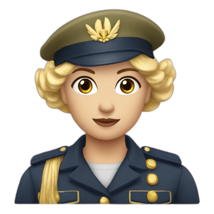 maeva sergent militaire francais blond sticker