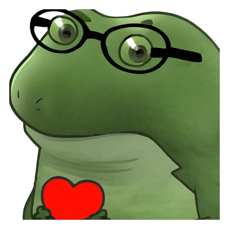 Un hérisson avec des lunettes en forme de cœur  sticker