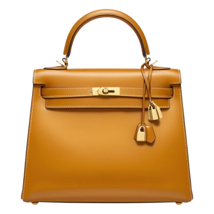 hermes kelly gold color bag sticker